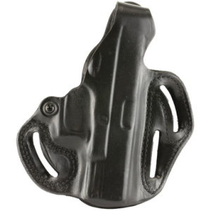 DeSantis Gunhide 001BAB6Z0 Thumb Break Scabbard OWB Black Leather Belt Slide Compatible w/Glock 19/19X Belt 1.75" Wide Right Hand