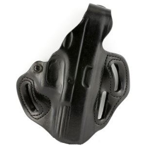 DeSantis Gunhide 001BAB2Z0 Thumb Break Scabbard OWB Black Leather Belt Slide Fits Glock 17 Fits Glock 22 Fits Glock 31 Right Hand
