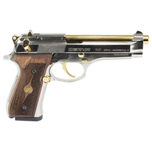 DERYA MELIK 9MM 4.9" 17RD SLVR/GOLD