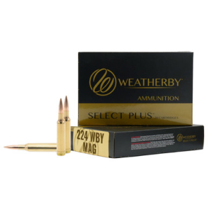 Weatherby .224 Weatherby Magnum Berger Fbt 80.5 Grain 20 Rounds