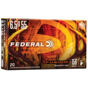 Federal Fusion 6.5x55 Swedish Soft Point 156 Grain 20 Rounds