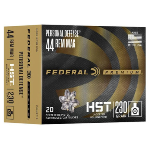 Federal Hst 44 Remington Magnum Jacketed Hollow Point 230 Grain 20 Rounds