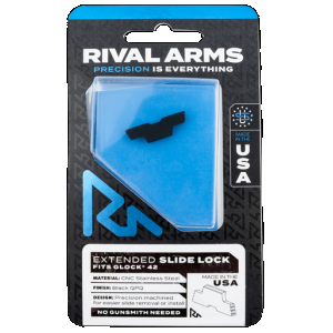 Rival Arms Extended Glock 42 Slide Lock QPQ Stainless Steel