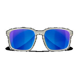 Wiley X AC6ALF09 Alfa M/L Blue Mirror Lens Polycarbonate Gloss Clear Crystal Frame Frame