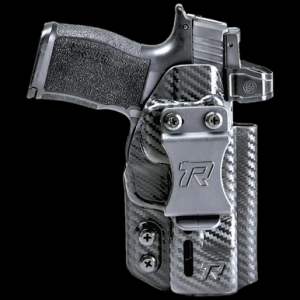 Rounded Gear RGDRUIDSIGP320CFAMBI Druid IWB/OWB Black Carbon Fiber Kydex Fits Sig P320 Ambidextrous