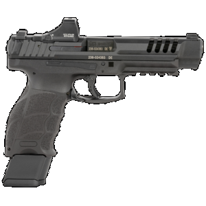 HK 81001159 VP9L SCS 9mm Luger 15+1 5" Black Polygonal Rifled Barrel, Long/Lightening Cuts/Optic Cut SCS Steel Slide, Polymer Frame w/Picatinny Rail, Black Interchangeable Backstrap Grip