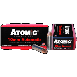 Atomic Ammunition 00432 Pistol Precision Craft 10mmAuto 180gr Bonded Match Hollow Point 50 Rounds
