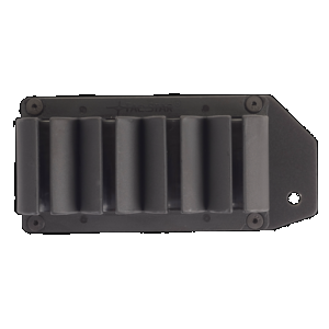 TacStar 1081130 SideSaddle Rem 870, 1100, 1187 20 Gauge 4 Black Polymer w/Aluminum Mounting Plate