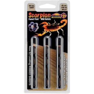 Harvester Muzzleloading Scorpion PT Gold Premium Polymer Tip Muzzleloader Bullets 50 Cal. Sabot 240 gr .451" Polymer Tip 12/pk