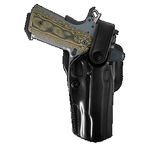 Galco APO226RB APO Strongside/Crossdraw OWB Black Steerhide Fits Glock 19 Gen 1-5 Belt Holster Mount Right Hand