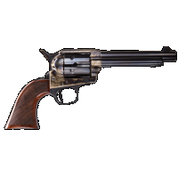 Taylors & Company 4110DE Smoke Wagon Deluxe 45 Colt (LC) 6rd 5.50" Blued Cylinder & Barrel Color Case Hardened Steel Frame Checkered Walnut Grip (Taylor Tuned)