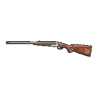 Rizzini USA 7001470 Rhino Express 470 Nitro Express 2rd 23" Gloss Blued 23" Chrome-Lined Barrel Coin Anodized Silver Engraved Steel Oiled Turkish Walnut Ambidextrous Hand