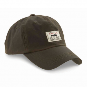 Orvis Vintage Waxed Cotton Ball Cap - Olive -  3G6K2100
