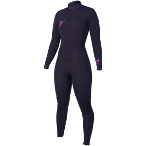 Buell Women's RBZ Stealth Mode 4/3 Back Zip Wetsuit, Black / 4