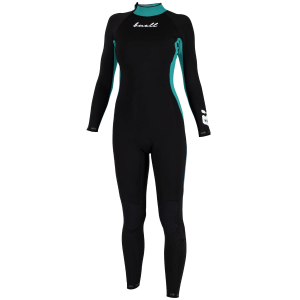 Buell Youth RBZ Stealth Mode 4/3 Back Zip Wetsuit, Aqua/Black / 4