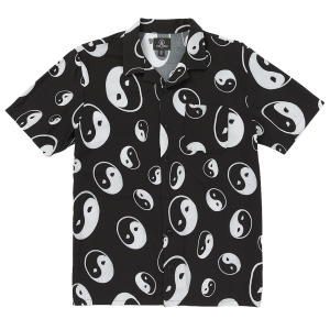 Volcom Purestone Short Sleeve Button Up Shirt, Black / M