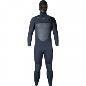 Xcel Drylock 6/5 Hooded Chest Zip Wetsuit, Black / S