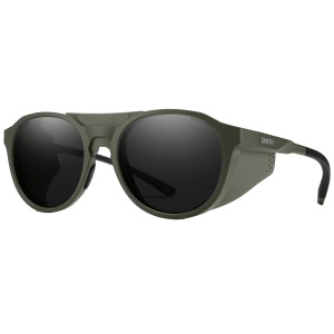 Smith Venture Polarized Sunglasses   Matte Moss/ChromaPop Black