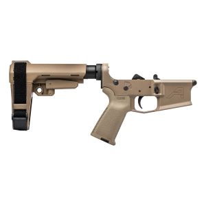 Aero Precision M4E1 Pistol Complete Lower Receiver w/ MOE Grip & SBA3 Brace - FDE / FDE - 