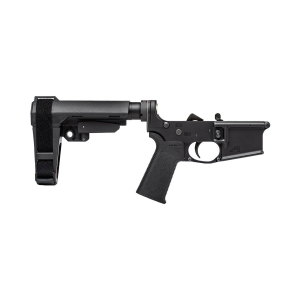 Aero Precision AR-15 Pistol Complete Lower Receiver w/ MOE SL Grip & SBA3 Brace - Black -