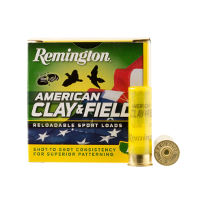 Remington Ammunition 20381 American Clay & Field Sport 20 Gauge 2.75" 7/8 oz 9 Shot Shotgun Ammo - 25 Rounds - Dirty Bird Industries