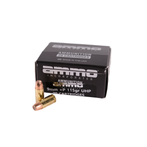 AMMO INC Personal Protection 9MM+P 115Gr Hollow Point Handgun Ammo w/ SPEER UHP Bullet - 20 Rd Box - Dirty Bird Industries