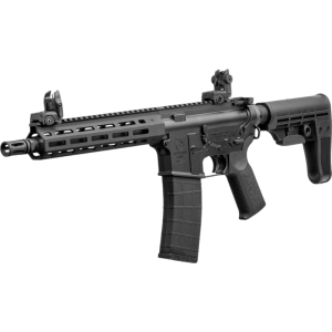 Tippmann Arms A101088 M4 Elite 25+1 11\" Black Parkerized Threaded Barrel, Black Parkerized Aluminum Receiver w/Picatinny Rail, M-LOK Handguard, Black T5 Arm Brace, Black Gen2 Grip