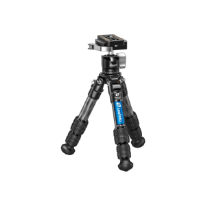 Leofoto LS-223CX+LH-25 Carbon Fiber Tripod, Mini Tabletop, 22 lb Max Load, CNC Aluminum Ball Head.