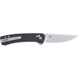 CRKT 7075 Q Compact 3.05\" Folding Drop Point Plain Stonewashed 14C28N Steel Blade, Black Green Handle