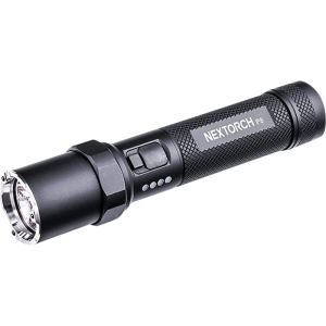 Nextorch P8 High Output Compact Duty Flashlight, Black, 1600 Lumens, 252m Beam Distance