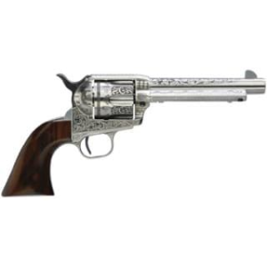 Taylors and Company 700AWE Uberti 1873 Cattleman 45LC 4.75 Photo Engraved Revolver - Taylors And Company