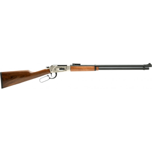GForce GFLVR410NKLY Lever Action 7+1 Youth Model .410 Shotgun, 20\" Barrel, Nickel Plated Receiver, Walnut Stock, Fiber Optic Sights - 3 Chokes