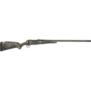 Fierce Firearms ROG65PRC24BF Carbon Rogue 3+1 24\" Carbon Fiber Barrel, Black Cerakote Steel Rec, Forest Camo Rogue Stock