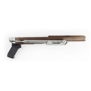 Samson 10-00001-00 A-TM Folding Stock Stainless Steel & Walnut Finish with Black Polymer Grip for Ruger Mini-14, Ruger Mini Thirty Right Hand (Rifle Parts NOT Included) - Samson Manufacturing