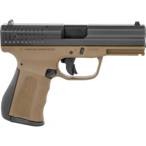 FMK G9C1G2BRTSS 9C1 G2 4\" 14+1 Black Carbon Steel Slide Cold Hammer Forged Barrel Burnt Bronze Frame with Black Interchangeable Backstraps