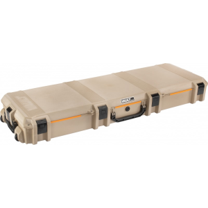 Pelican VCV800 Vault Double Rifle Case 53\" Tan Polymer 2 Rifles w/Wheels