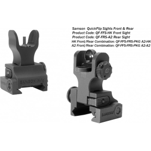 Samson FFS-FRS-PKG Manual Folding A2 Front/Rear AR-15 Aluminum Black