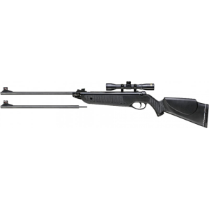Beeman 1022 Black Club Spring Piston 1rd 177, 22 Pellet Black Rec/Barrel Black Synthetic Stock Includes 4x32mm Scope, Mount & Extra Barrel