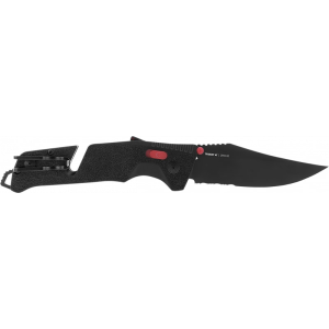 SOG 11-12-02-41 Trident AT - Black Red - Partially Serrated Black Serrated Blade