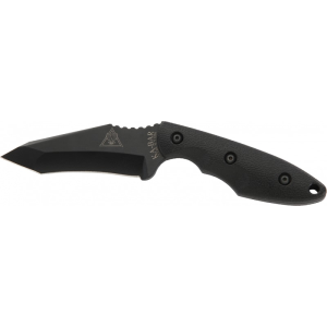 Ka-Bar 2486 TDI Hell Fire Fixed 3.6\" 1095 Cro-Van Recurve Tanto Nylon Black