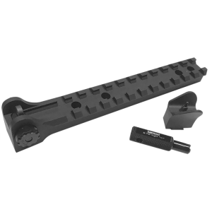 Samson 04-04082-01 B-TM Sight Package Black Anodized Overall Steel Front & Rear Sight Aluminum Base for Ruger 10/22 Drilled & Tapped Rec
