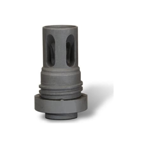 Yankee Hill 431536A Mini QD Flash Hider Black Phosphate Steel with 1/2\"-36 tpi Threads & 2.13\" OAL for 5.56x45mm NATO AR-Platform