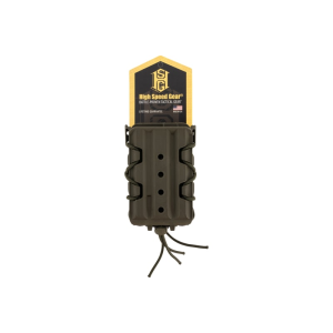 High Speed Gear 162R01OD X2R Taco V2 Mag Pouch Double, OD Green Polymer, Belt Clip/MOLLE U-Mount, Compatible w/ AR/AK Rifle Mags