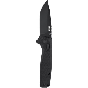 S.O.G SOG-TM1027-C Terminus XR 2.95\" Folding Clip Point Plain Black TiNi D2 Steel Blade Black G10 Handle Includes Pocket Clip