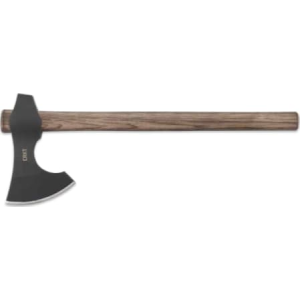 CRKT 2736 Berserker 4.65\" Blade 1055 Carbon Steel Blade/Tennessee Hickory Handle 19\" Long Axe w/Hammer