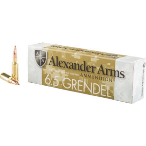 Alexander Arms Lapua Scenar 6.5 Grendel 123gr Boat Tail Hollow Point Match Brass Case 20rd
