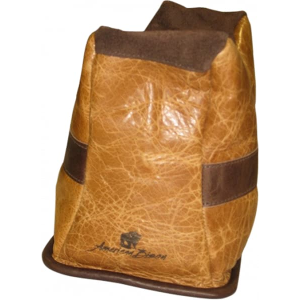 BenchMaster BMALBBKE American Bison Rifle Rest Front Bag Unfilled Brown Leather 24 oz