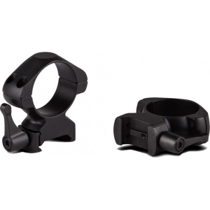 Konus 7409 Scope Ring Set Quick Release For Rifle Picatinny/Weaver High 30mm Tube Matte Black Steel