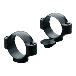 Leupold 49910 Standard Scope Ring Set Extended Low 1\" Tube Matte Black Steel - Leupold / Redfield