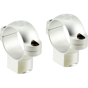 Leupold 52323 Dual Dovetail Scope Ring Set Dual Dovetail Medium 1\" Tube Silver Steel - Leupold / Redfield